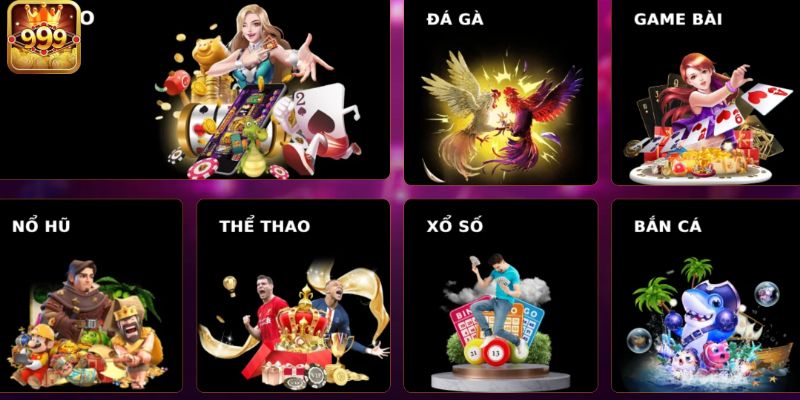 Kho sản phẩm giải trí đa dạng tại 999bet